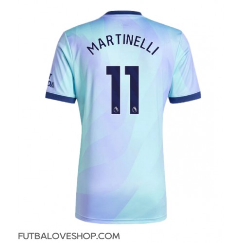 Dres Arsenal Gabriel Martinelli #11 Tretina 2024-25 Krátky Rukáv